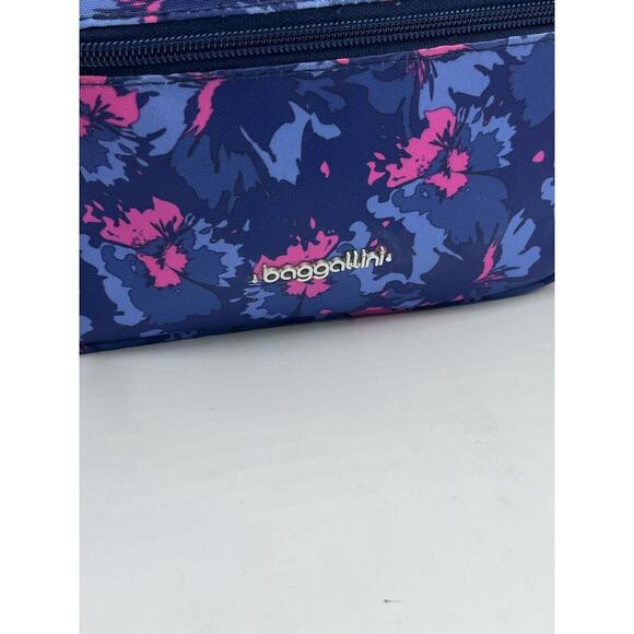 Baggallini Legacy Collection Navy Garden Crossbody Light Nylon Water Resistant - Picture 3 of 12